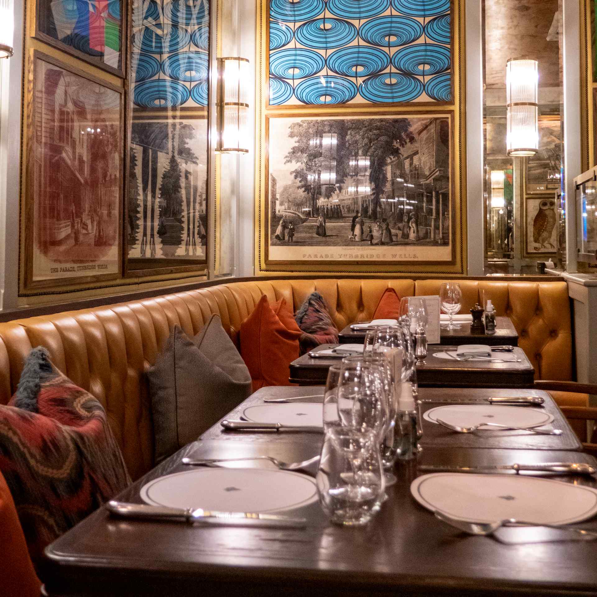The interior of the Ivy at Royal Tunbridge Wells