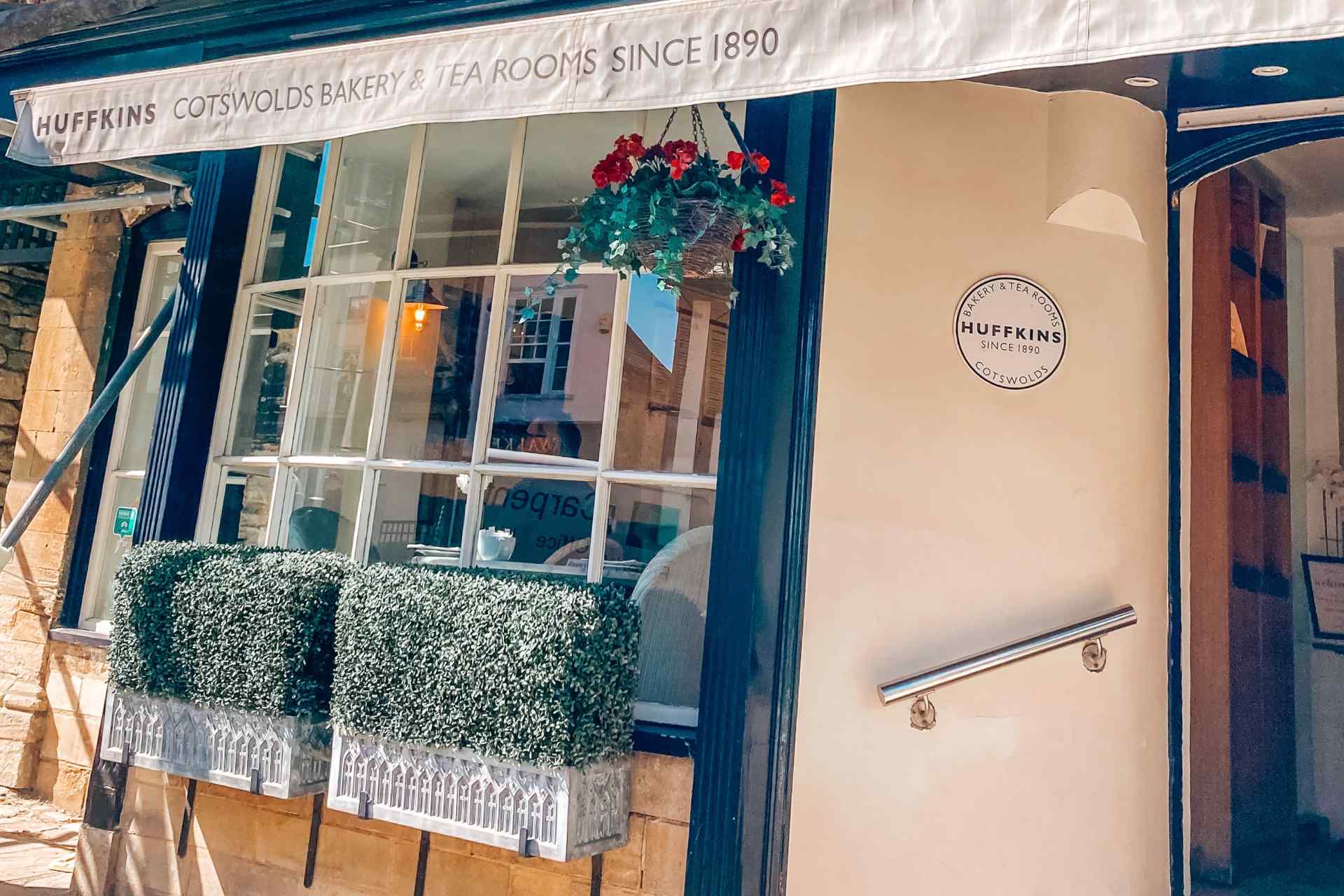 Exterior of Huffkins bakery, Burford.