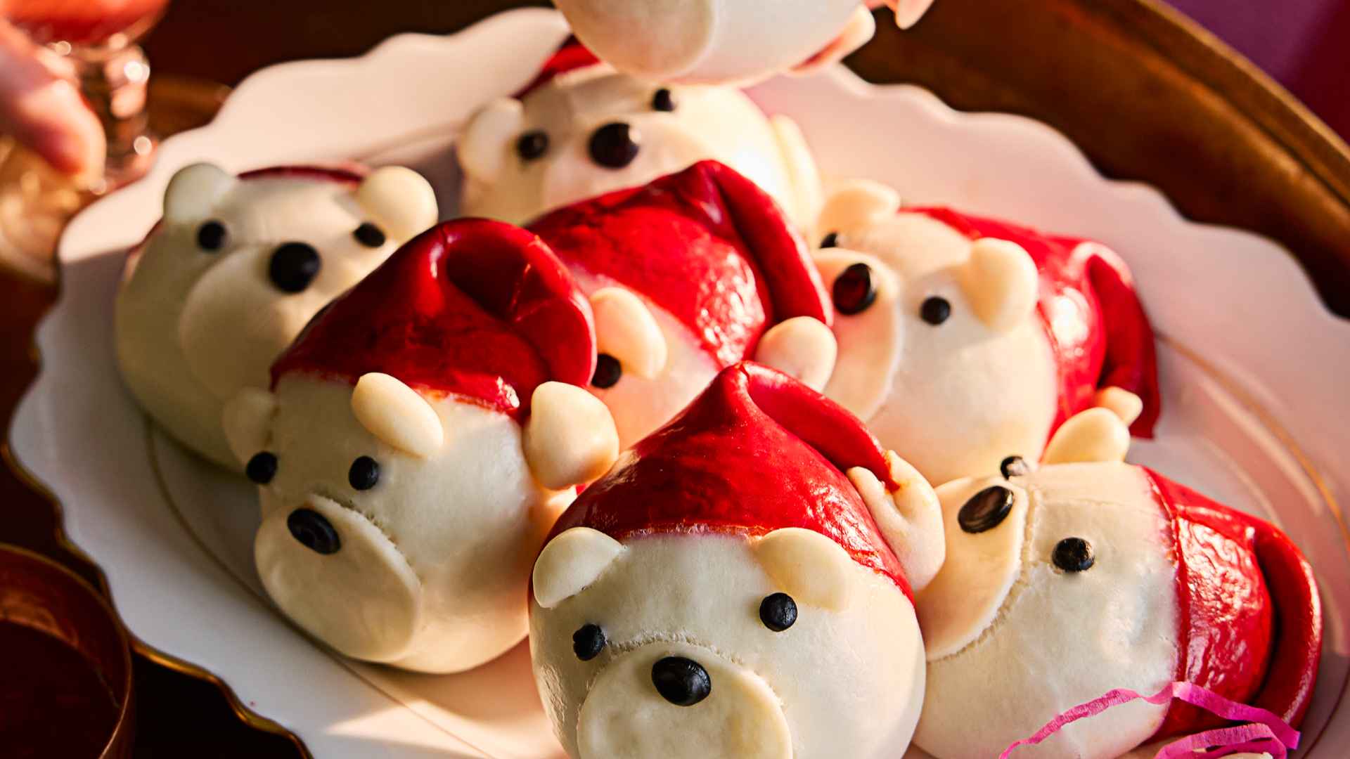 Waitrose Party Polar Bear Bao Buns