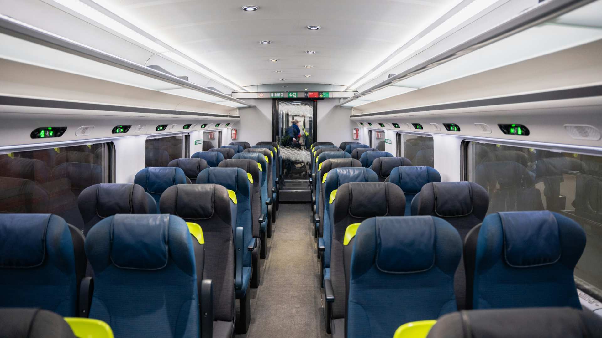 Interior of Eurostar Standard Cabin