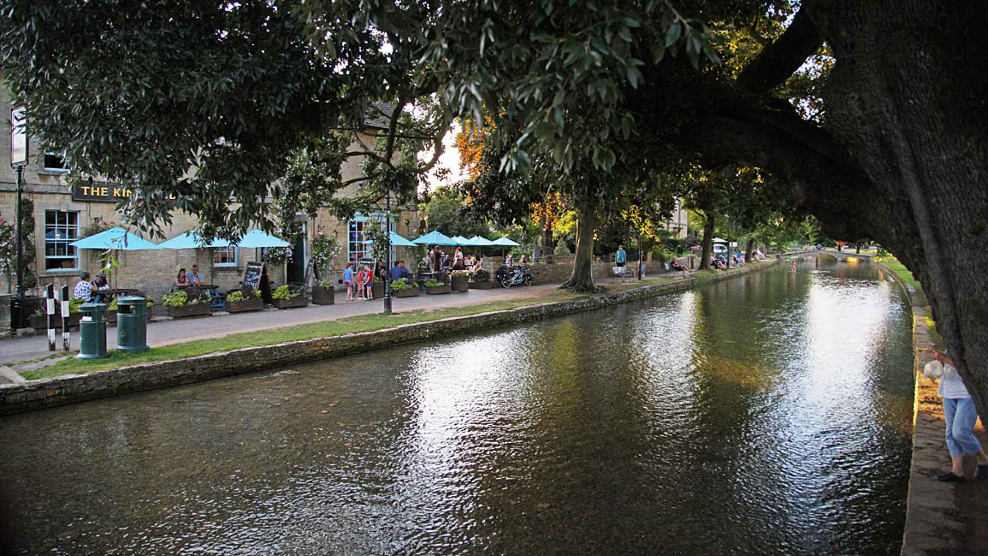 A photo of the river in Bourton on the Water