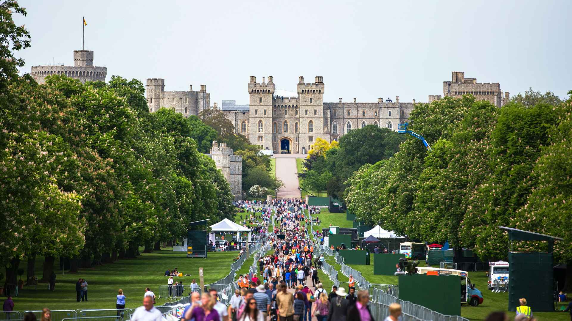 The long path up to Windsor Castle, Berkshire