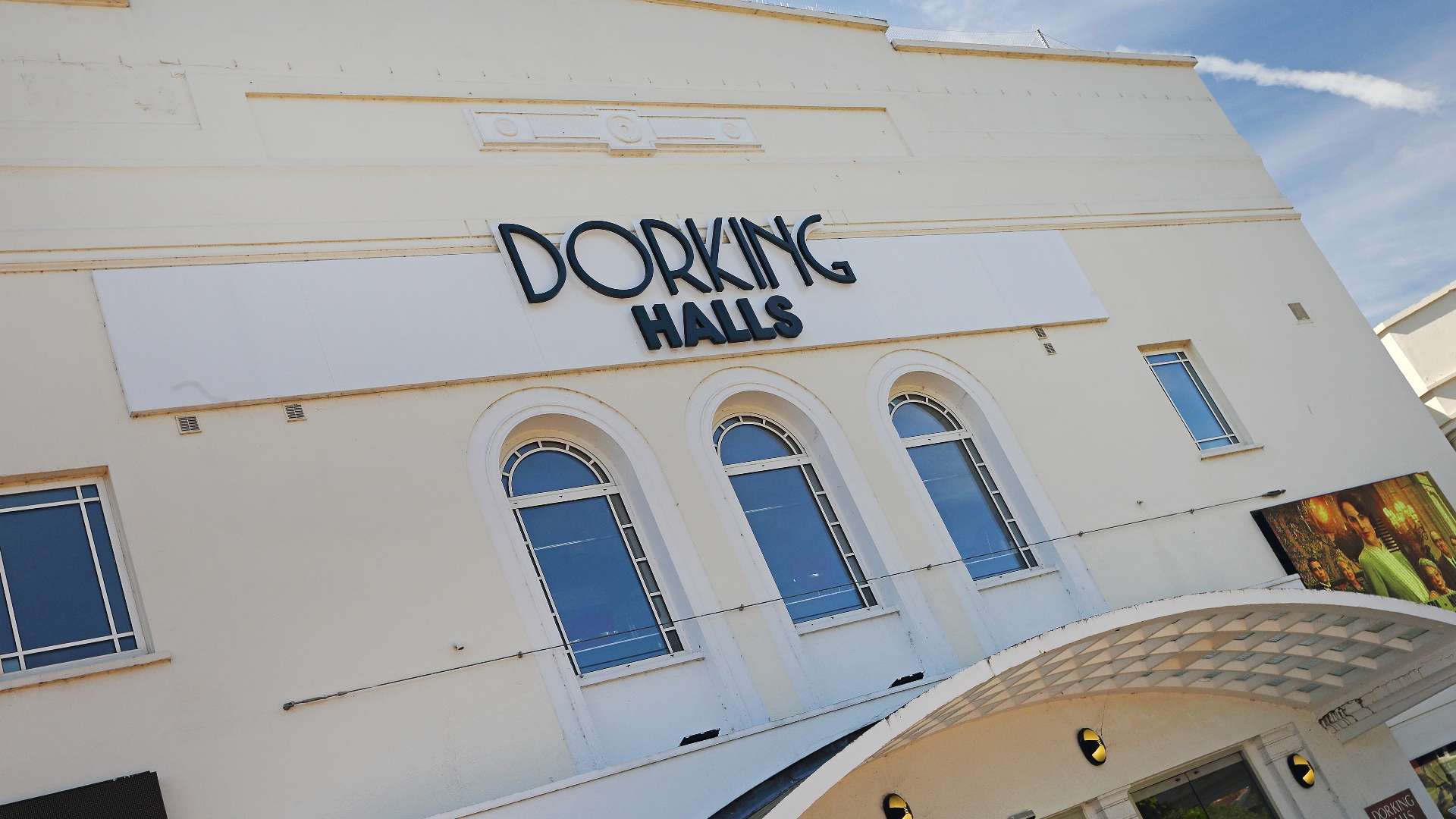 Exterior of the Dorking Halls