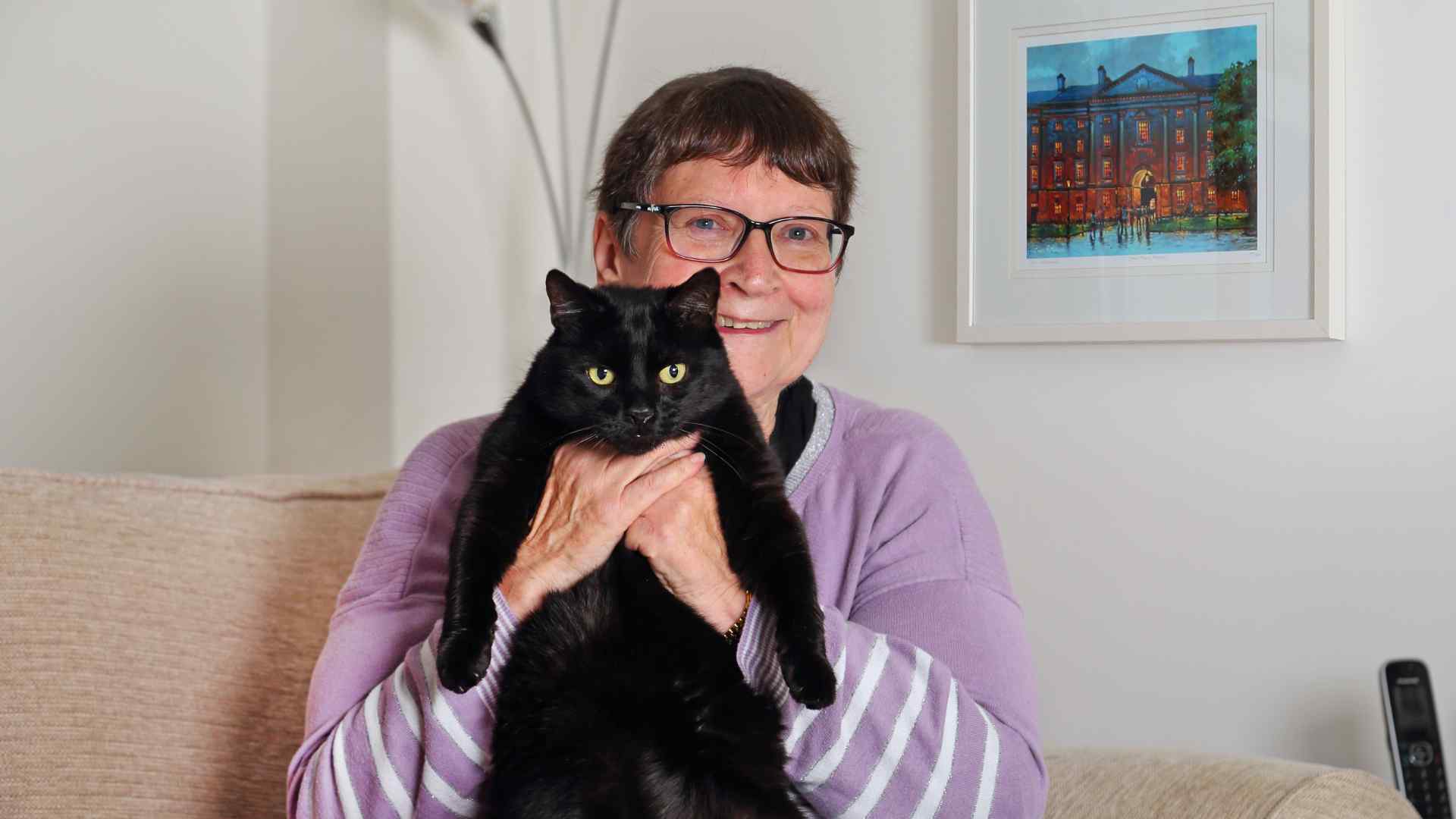 Mrs Brooks and her cat