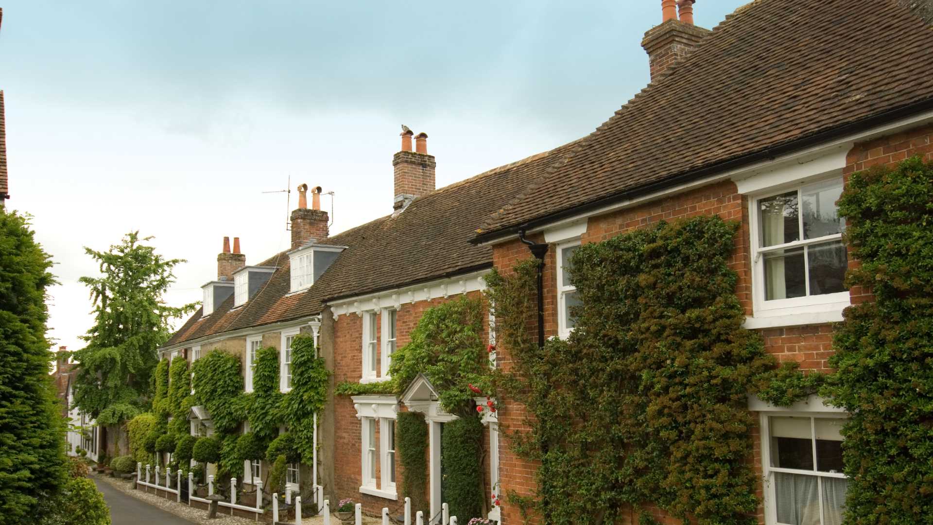 A row of houses in Bishop's Waltham