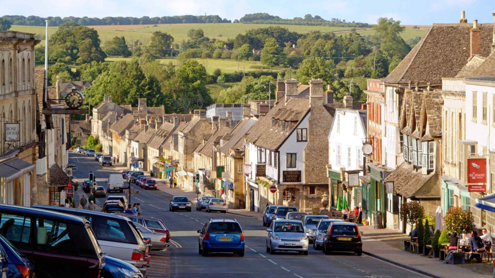 Burford town centre.