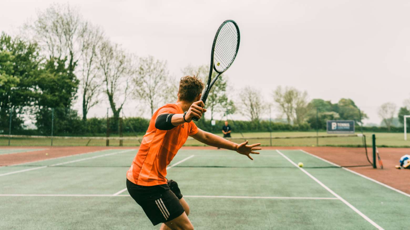 Outdoor tennis court