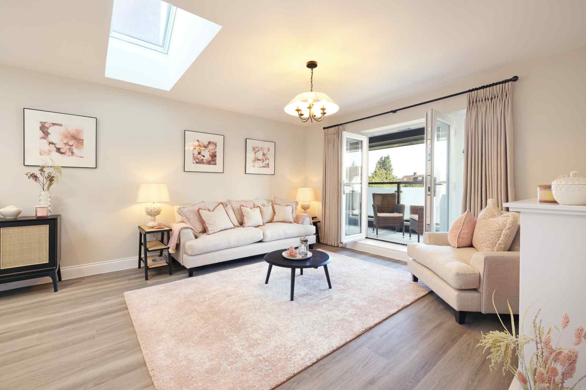 Interior of a stylish retirement apartment in Wallingford