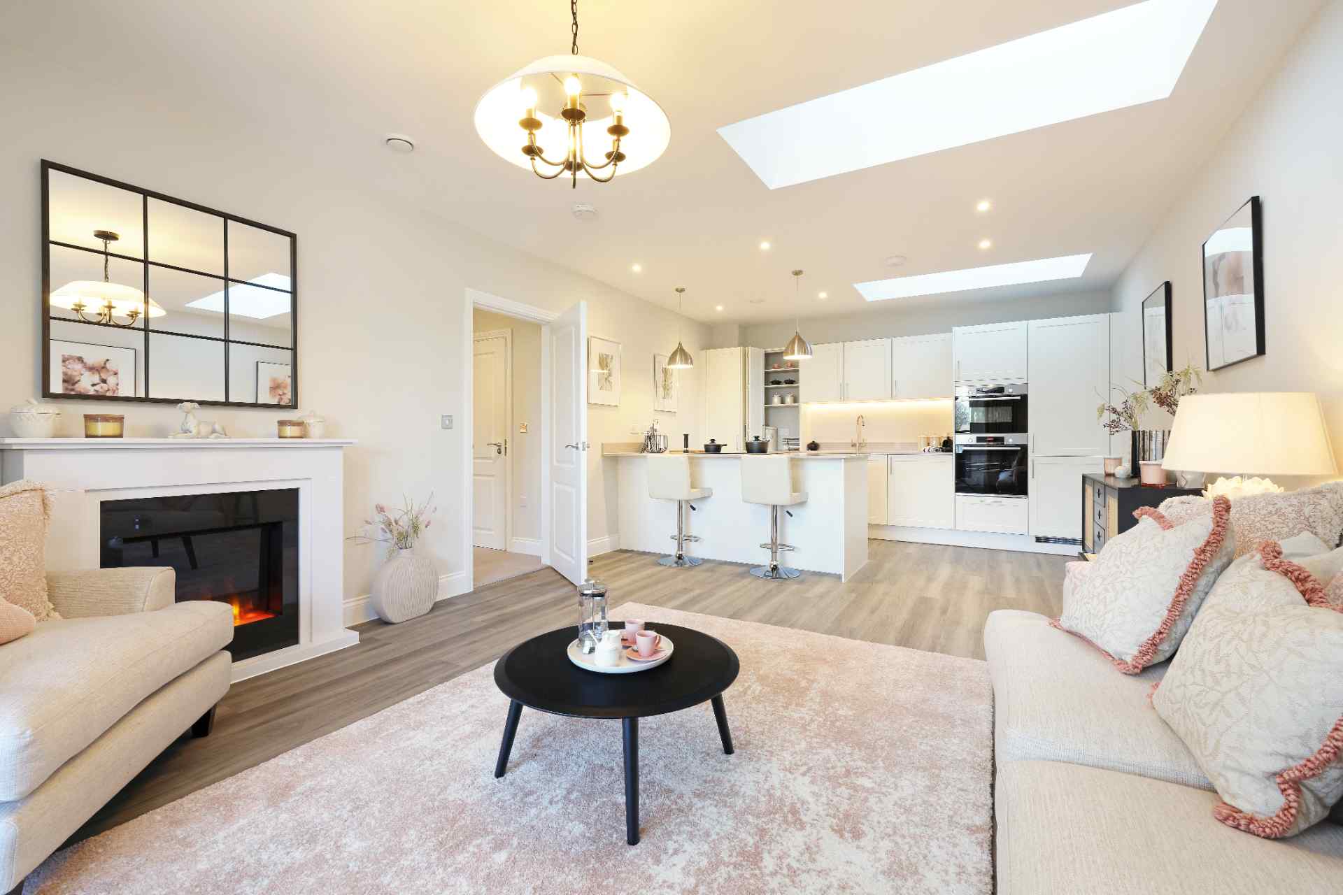 Interior of a stylish retirement apartment in Wallingford