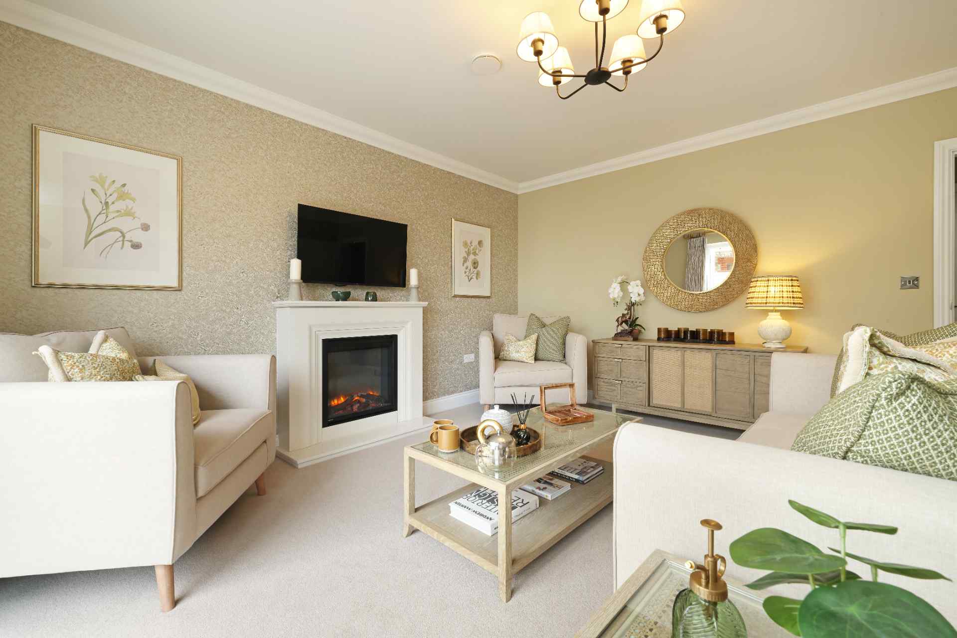 Living room at Castle Mews