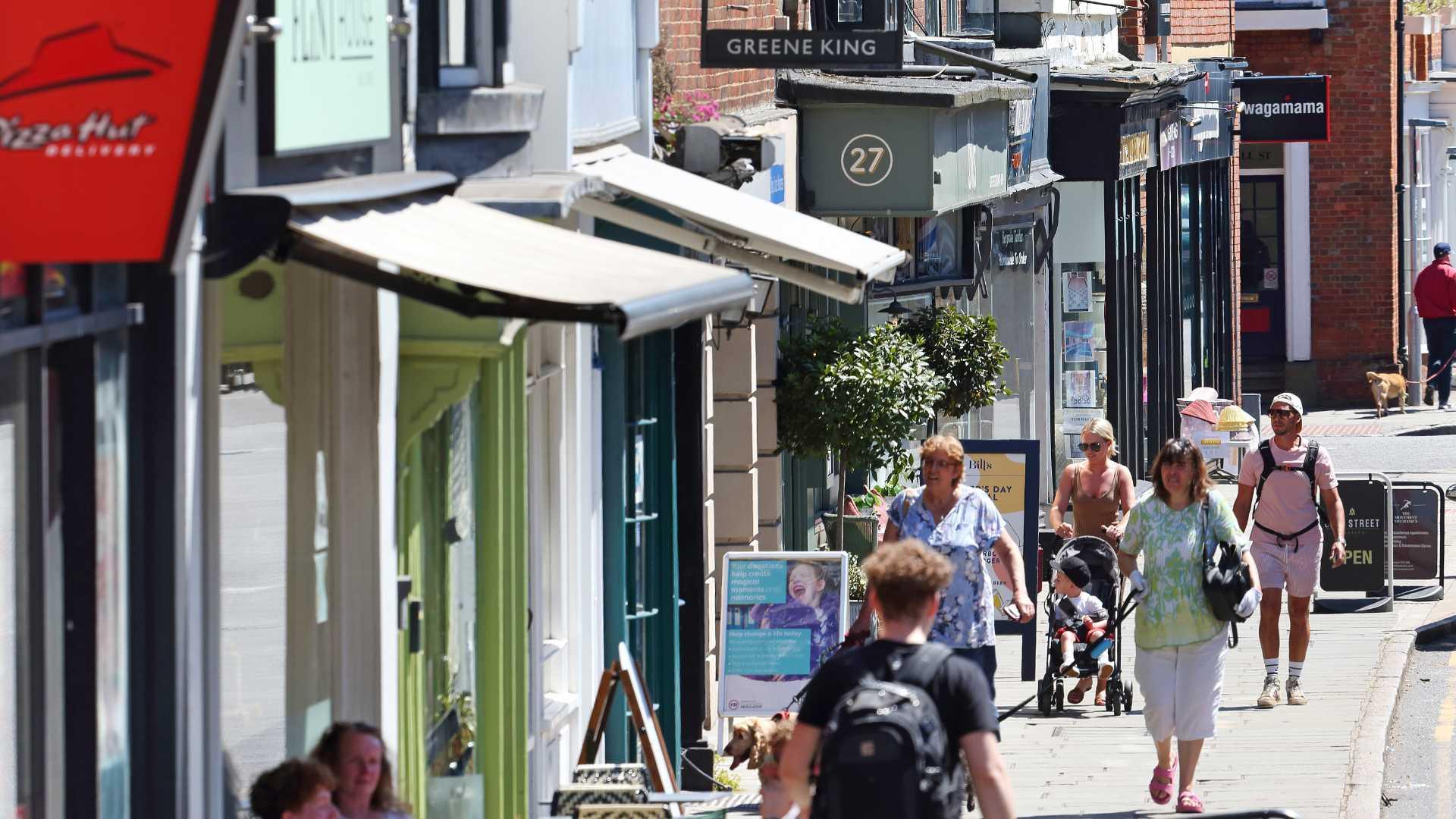 Shops on Reigate High Street