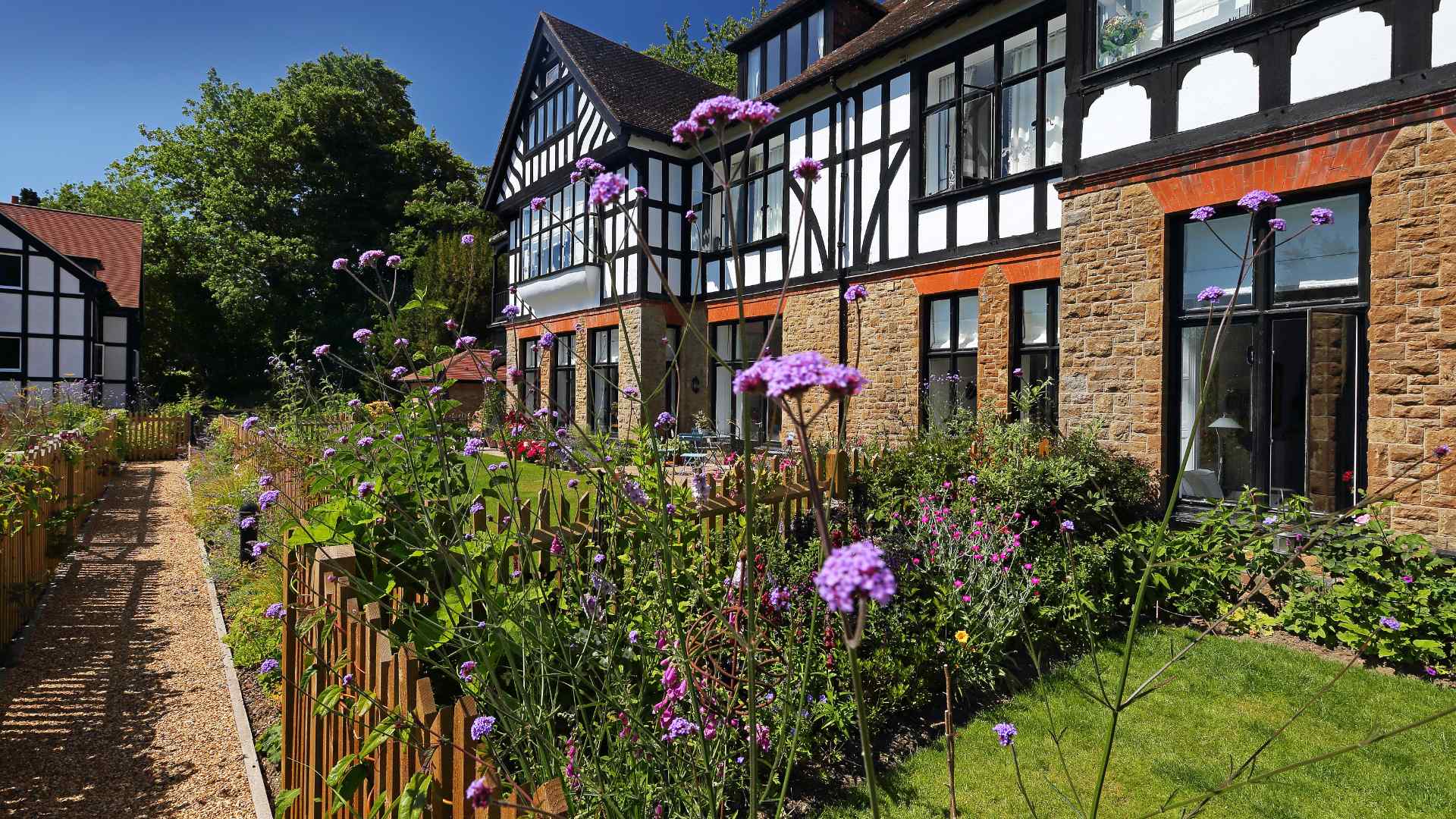 A flowering garden in Godalming, Surrey