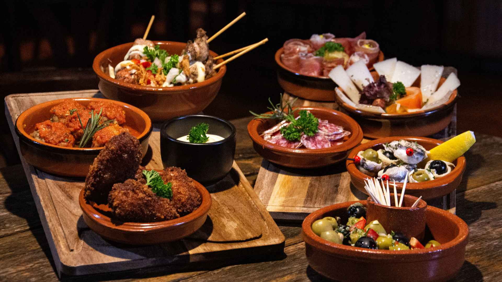 A tapas board