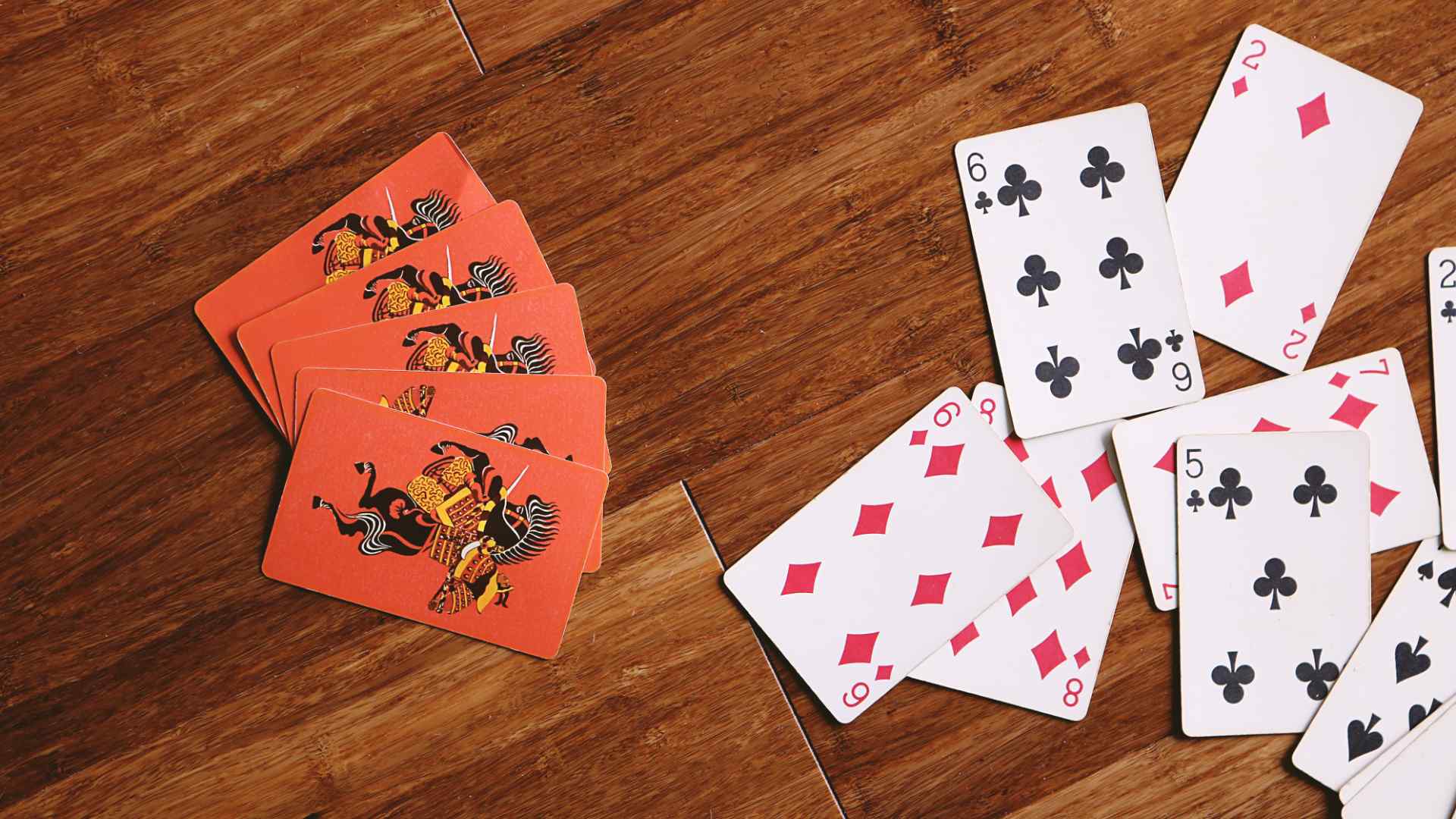 A photo of some playing cards