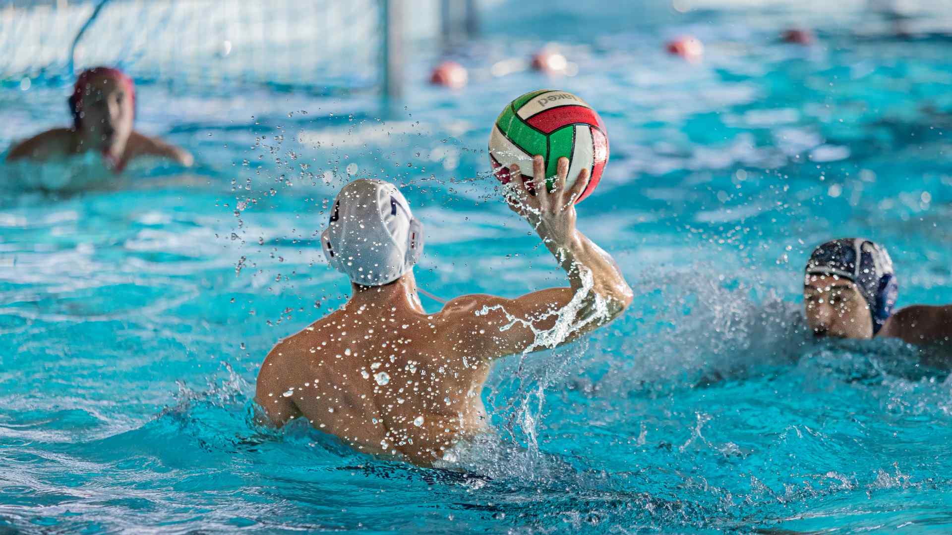People playing water polo